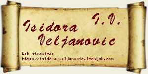 Isidora Veljanović vizit kartica